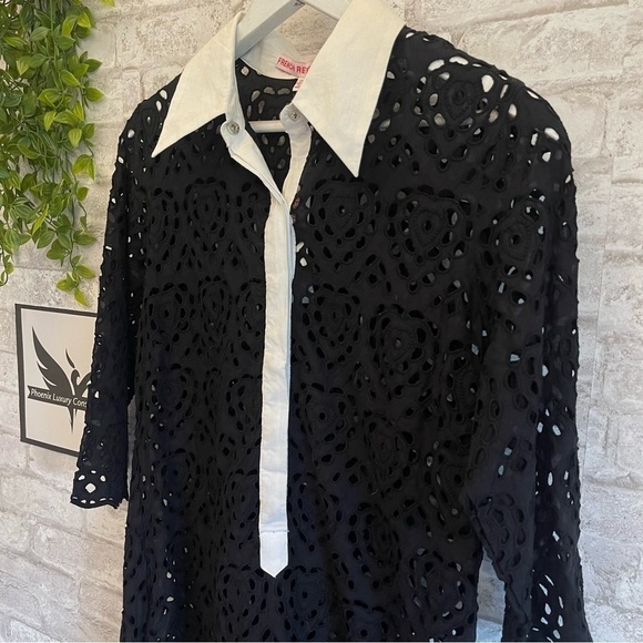 NWT FRENCH RENDEZ VOUS Collared Slip Pullover Cover Dress Size 12 - Picture 2 of 9